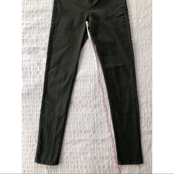 Army Green High Waisted Skinny Jeans - Picture 8 of 11